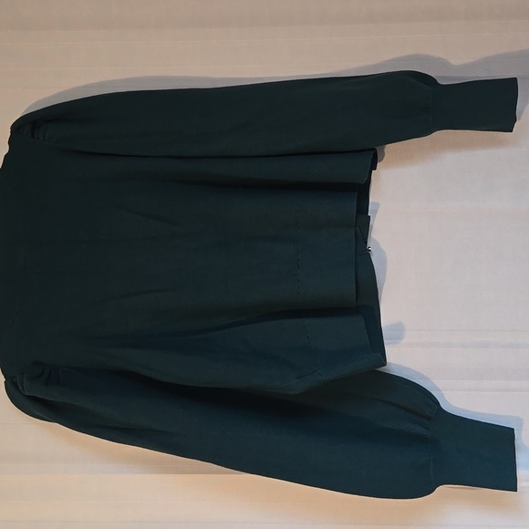 Express Dark Green Rhinestone Bow Cardigan Size Large NWT - Picture 6 of 9